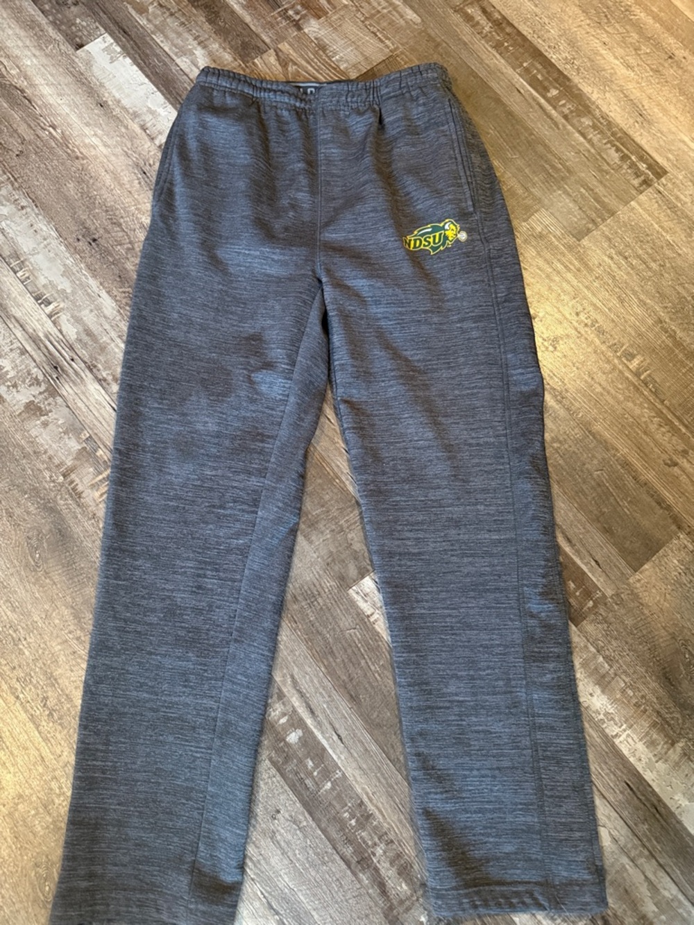 Colosseum Gray NDSU Track Pants with Logo